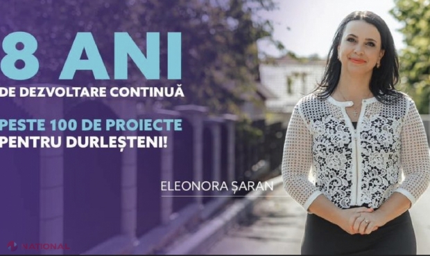 VIDEO // Rezultatele Eleonorei Șaran în opt ani de mandat: Aproape 250 de milioane de lei investite în proiecte la Durlești