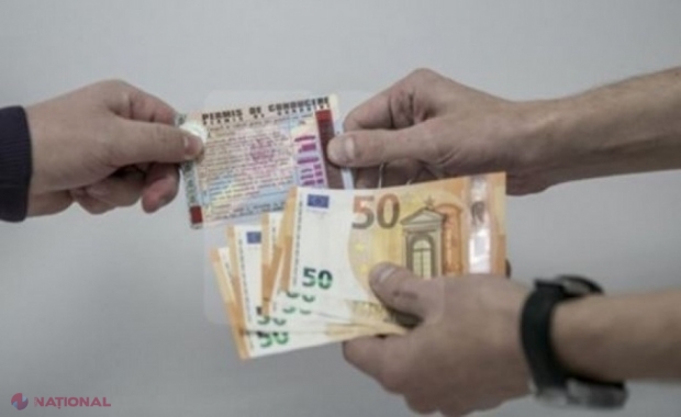 Permis de conducere contra unei sume de 800 de euro, la Edineț: Un angajat al Centrului de pregătire a specialiștilor pentru Armata Națională, REȚINUT
