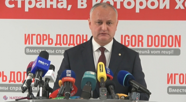 AMENINȚĂRI // Dodon, ATACURI DURE la adresa Maiei Sandu: A prezentat „teze” pentru DEZBATERILE electorale și a recunoscut, involuntar, că a „fost la guvernare” pe timpul lui Plahotniuc