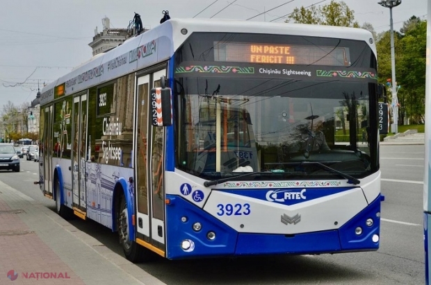 UTIL // Mai multe rute de autobuz și troleibuz din Chișinău vor circula neîntrerupt în Noaptea Învierii: Care sunt acestea