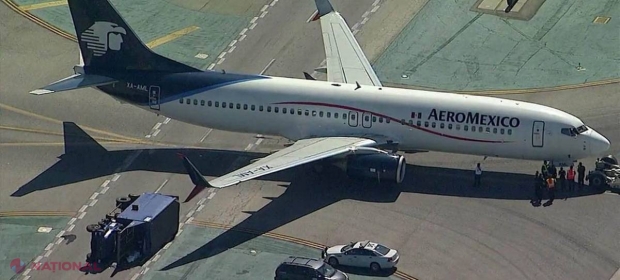Opt răniți, după ce un avion a lovit o autoutilitară