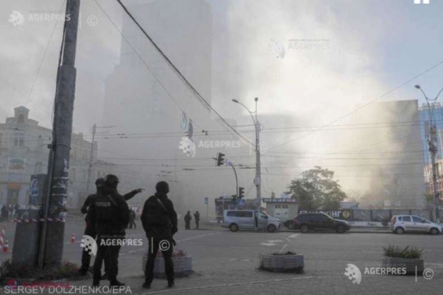 Rusia a atacat din nou Kievul cu rachete: A fost vizată infrastructură importantă