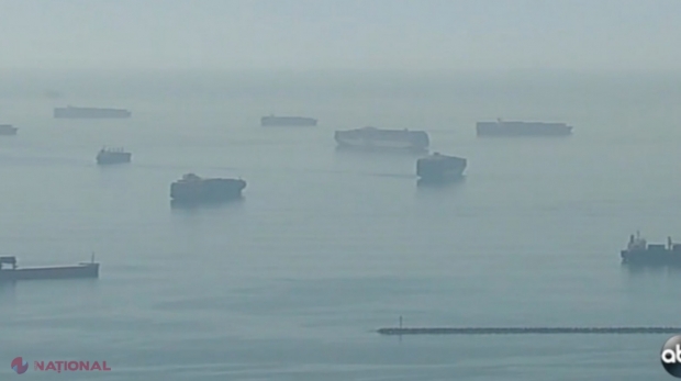 Imaginea unei crize fără precedent. Număr record de nave cu mii de containere blocate în portul Los Angeles