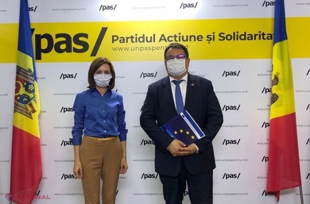 Maia Sandu, întâlnire cu Ambasadorul UE: „I-am împărtășit îngrijorările noastre cu privire la încercarea CEC de a bloca finanțarea candidaților de către partid și cu privire la înregistrările prealabile false pentru deschiderea secțiilor în Rusia”