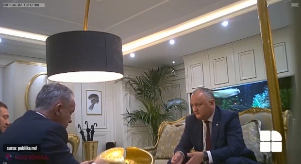 Noi IMAGINI VIDEO cu președintele Dodon, care ar cere bani de la Plahotniuc pentru întreținerea PSRM: „La noi câte 600-700 de mii pe lună…”