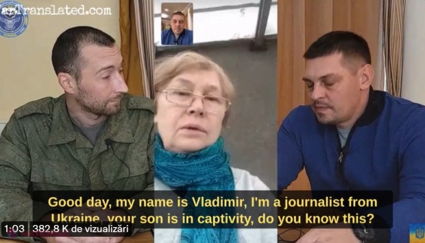 VIDEO // Reacția unei rusoaice când i s-a spus la telefon că fiul ei a fost luat prizonier: „Țara vostră fascistă...””