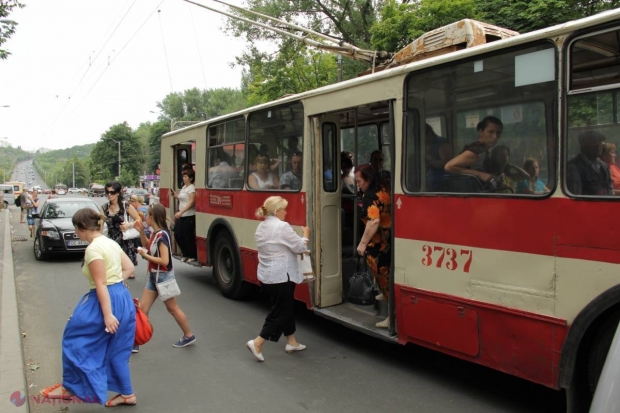 ATENȚIE! O rută de troleibuz din Chișinău a fost ANULATĂ, iar alte trei își SCHIMBĂ itinerarul