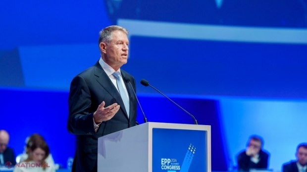 VIDEO // Klaus Iohannis, la Congresul PPE: Republica Moldova, Ucraina şi Georgia sunt „parte integrantă” a Uniunii Europene, iar viitorul lor este în UE