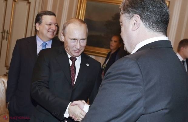 Putin și Poroșenko, la ACEEAȘI masă! Care a fost REZULTATUL discuțiilor APRINSE