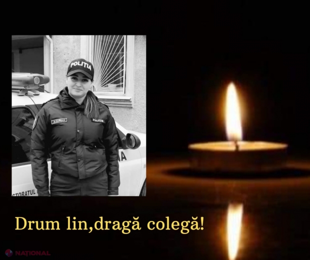 Doliu în Poliția R. Moldova: „Noaptea trecută, colega noastră Alexandrina Iacub s-a stins din viață la vârsta de 28 ani…”