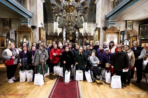 Bătrânii și copiii din Mitropolia Basarabia primesc sprijin din partea Asociației Filantropia Ortodoxă Huși, în cadrul Campaniei de Paști