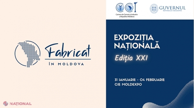 Agenții economici din R. Moldova, invitați să participe la Expoziția „Fabricat în Moldova”, care va avea loc la „Moldexpo” 
