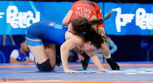 Încă o MEDALIE pentru R. Moldova la Campionatul European de lupte din Spania. Luciana Beda și-a SPULBERAT adversara cu 7-0