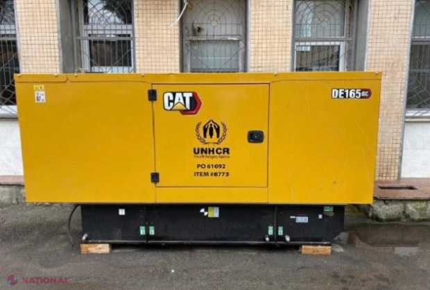 Agenția ONU pentru Refugiați a donat generatoare electrice unor spitale din Chișinău