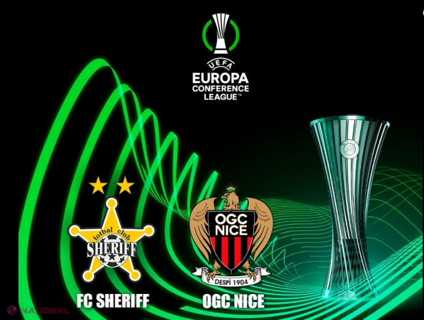 FC Sheriff va întâlni pe OGC Nice din Franța în optimile de finală din Conference League. Când va avea loc primul meci