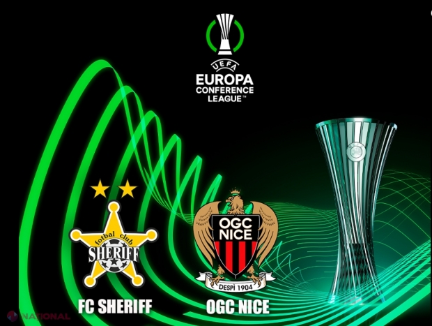 FC Sheriff va întâlni pe OGC Nice din Franța în optimile de finală din Conference League. Când va avea loc primul meci