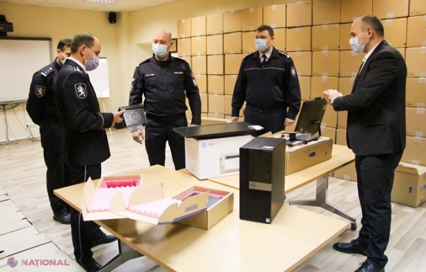 Uniunea Europeană dotează în continuare Poliția din R. Moldova: Sute de computere și stații de comunicare securizată cumpărate pentru IGP