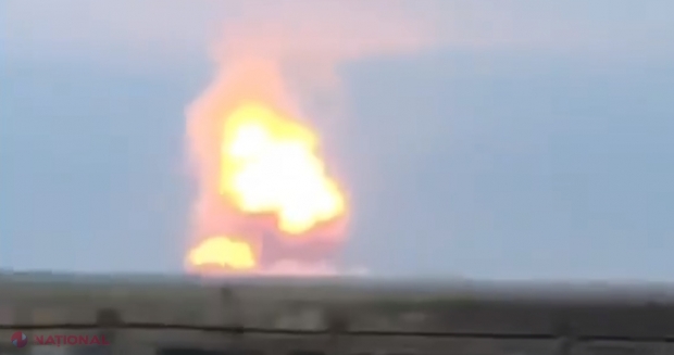 VIDEO // Un depozit cu MUNIȚII din Crimeea, dar și o stație electrică, DISTRUSE. Rușii confirmă EXPLOZIILE