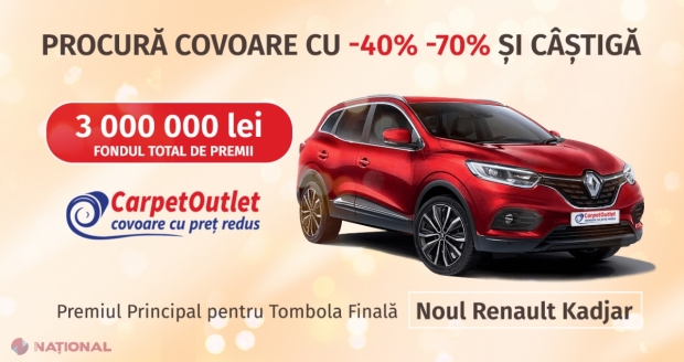 Procură covoare cu reducere de -40% -70% și CÂȘTIGĂ AUTOMOBILUL VISURILOR TALE!