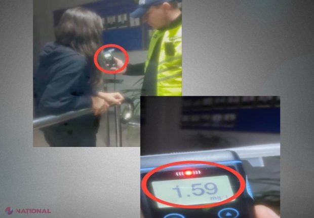 Șoferiță trasă pe dreapta, BEATĂ criță pe străzile capitalei. Aceasta riscă o amendă de 125 000 de lei