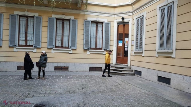 FOTO // Moldovenii din Italia nu se prea arată interesați de ALEGERI? La două secții de votare NU erau alegători la ora 18.00