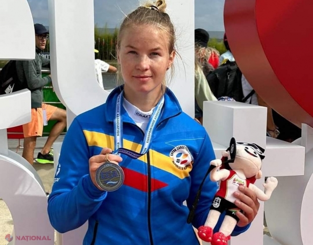 O nouă MEDALIE pentru R. Moldova. Mingireanca Maria Olărașu a urcat pe treapta a treia a podiumului de premiere la Campionatul European de canoe din Portugalia 
