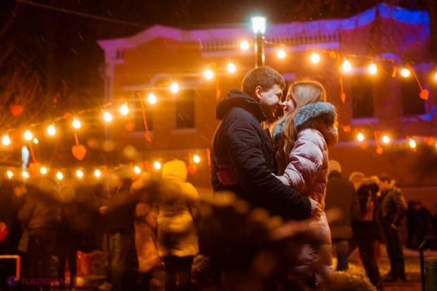 FOTO // Ziua Îndrăgostiților la Orhei: concert, LIMUZINĂ pentru îndrăgostiți și cină romantică