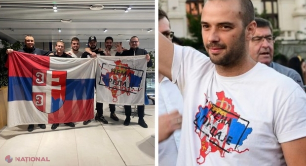 FOTO // Au fost DEMASCAȚI fanii echipei Partizan Belgrad, cărora autoritățile le-au INTERZIS accesul în R. Moldova. Șase dintre aceștia sunt membri ai unei grupări EXTREMISTE pro-Putin din Serbia. Liderul grupării a fost reținut la Belgrad
