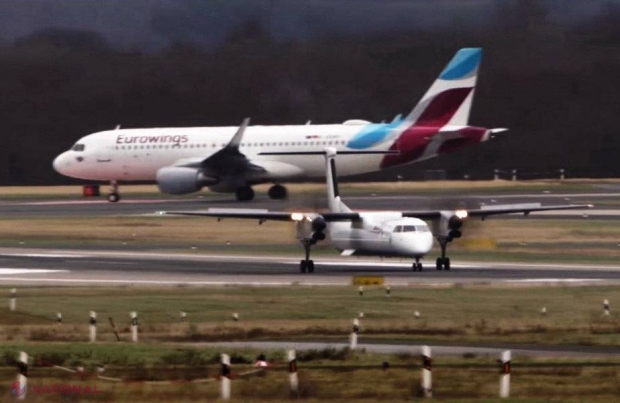 VIDEO // Imagini ULUITOARE cu aterizarea avioanelor în timpul unei furtuni!