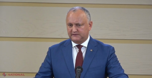 Dodon aruncă săgeți în tabăra „ACUM”, „care face CONCURSURI de dragul concursurilor”, iar ulterior le ANULEAZĂ, când nu iese cine trebuie: „Trebuia respectat rezultatul concursului pentru funcția de judecător la CC”