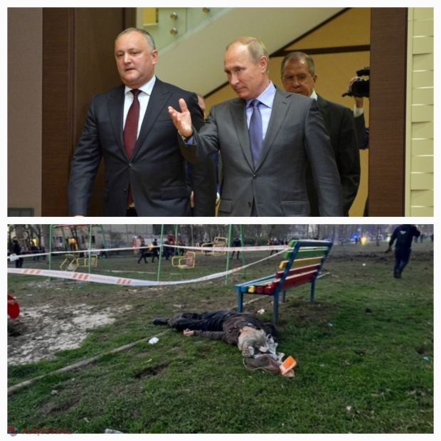 Dodon, ÎNCHINĂCIUNE în fața lui Putin, după ce armata rusă a distrus o stradă întreagă din Kryvyi Rih, Ucraina, provocând moartea a 18 persoane, dintre care 9 copii. ,,Îl felicit pe Vladimir Vladimirovici Putin și poporul frățesc rus