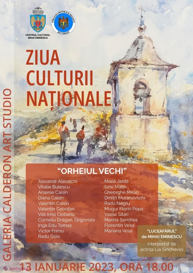 Ziua Culturii Naționale: Lucrări ale artiștilor plastici din R. Moldova și România, pictate la Orhei și expuse la București