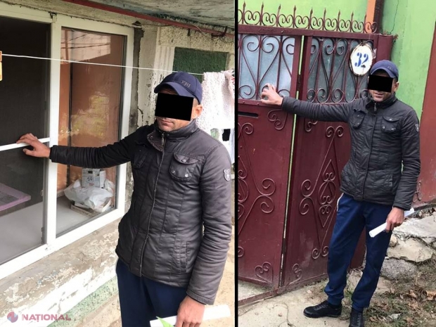 FOTO // Insul care „curăța” casele din Durlești a fost REȚINUT: Fura carduri și bani