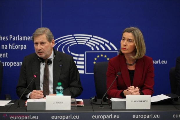 OFICIAL // Poziția UE față de evenimentele de la Chișinău. Hahn și Mogherini: „Uniunea Europeană este pregătită să colaboreze cu guvernul legitim”