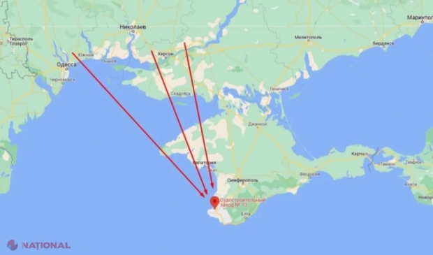 Rușii nu înțeleg cum au reușit ucrainenii să atace de la 230 de km baza navală din Crimeea. „A apărut un nou tip de muniție”