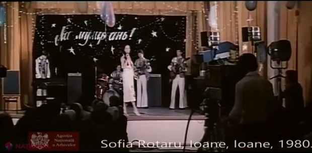 VIDEO de ARHIVĂ // Sofia Rotaru, cu două cosițe, interpretează „Ioane, Ioane” în Moldova anilor 80