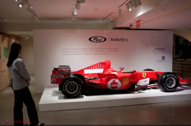 Un simbol al gloriei și tragediei: Monopostul Ferrari al lui Schumacher, vândut la licitație