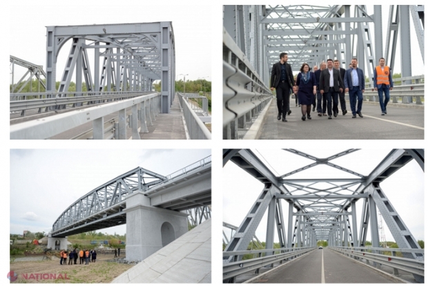 FOTO // Podul Giurgiulești-Galați, RENOVAT în totalitate de către România: Cât au costat lucrările la obiectivul de 125 de metri, cu circulație pe două benzi