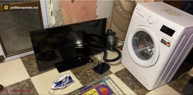 VIDEO // A dat cu chirie un apartament din Chișinău pentru o zi și s-a trezit fără bunurile din el: Ce s-a întâmplat cu televizorul, mașina de spălat, aspiratorul și alte lucruri din casă