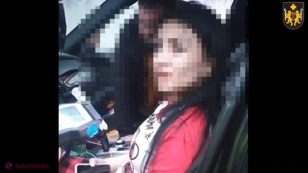 VIDEO // Șoferiță din Bălți, prinsă BEATĂ la volan în această dimineață: Spectacol pentru „limba rusă” cu un „BMW”