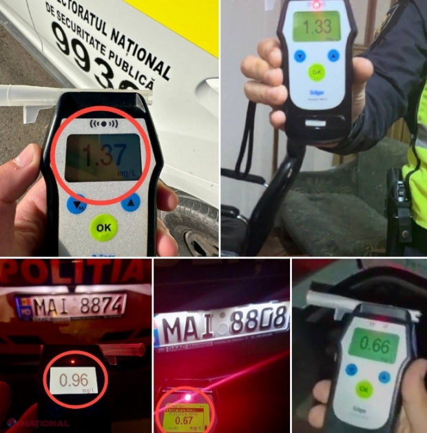 „Tulburelul” a lăsat fără permis 14 șoferi. Unii dintre aceștia au fost prinși „morți beți” la volan