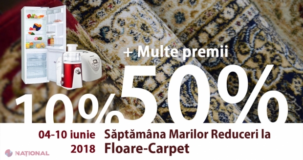 Târg de covoare cu reduceri de la 10% până la 50%