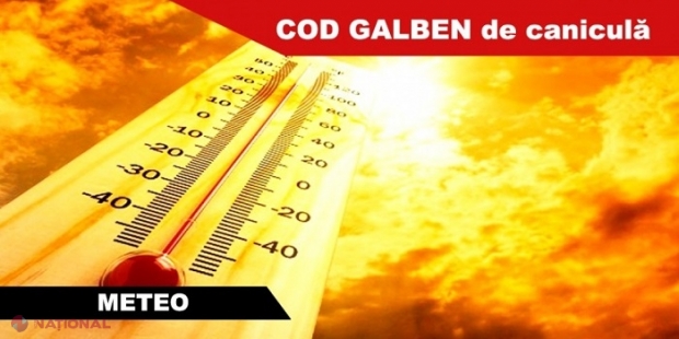 METEO // Maxime care vor sări de plus 38 de grade Celsius: Meteorologii au emis Cod PORTOCALIU de caniculă. Sfaturi pentru populație 