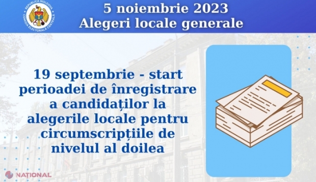 CEC anunță demararea procesului de înregistrare a candidaților la alegerile locale generale din 5 noiembrie curent