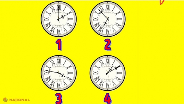 TEST IQ // Care dintre aceste 4 ceasuri nu este în regulă?