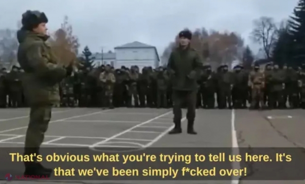 VIDEO // RĂSCOALĂ în rândul recruților ruși, după ce au fost hemați de Putin la arme. Ce se întâmplă când aceștia își cer BANII promiși la înrolare