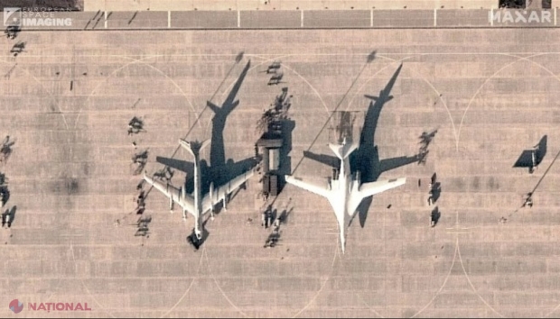 FOTO // Primele fotografii din satelit ale bazei aeriene rusești din Saratov, atacată cu DRONE. Moscova acuză direct Kievul de sabotaj 