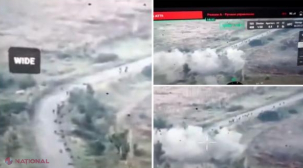 Soldaţii ruşii fug pe jos mâncând pământul dintr-un sat în timp ce sunt bombardaţi. Cât mai au ucrainenii până la „formidabila„ linie de apărare rusă Surovikin