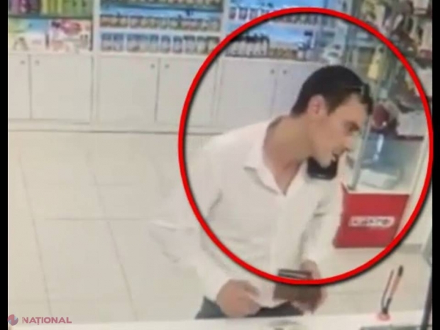 VIDEO // A mers la farmacie și și-a „cumpărat” un telefon: Tânărul din imagini este căutat de Poliția din Chișinău