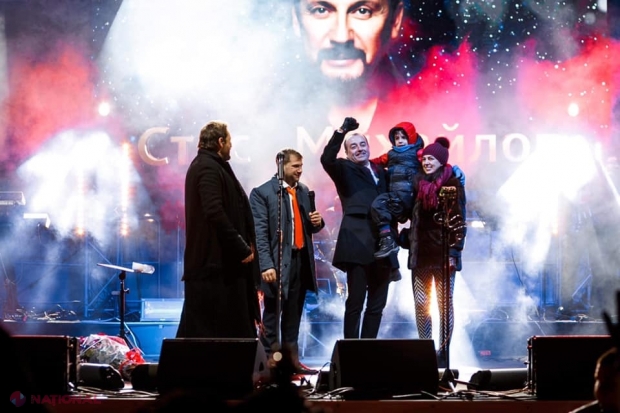 FOTO // Partidul „ȘOR”, cu sprijinul lui Petru Jardan, a mai organizat un CONCERT: „Peste 10 mii de chișinăueni au venit la concertul lui Stas Mihailov”